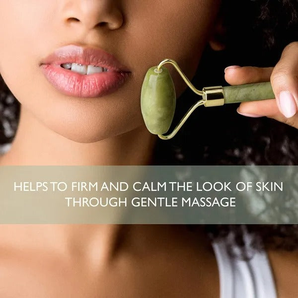 Jade Roller & Ice Face Mask Set – Migraine Relief, Puffiness Reduction & Facial De-Puffing Skin Care Tool