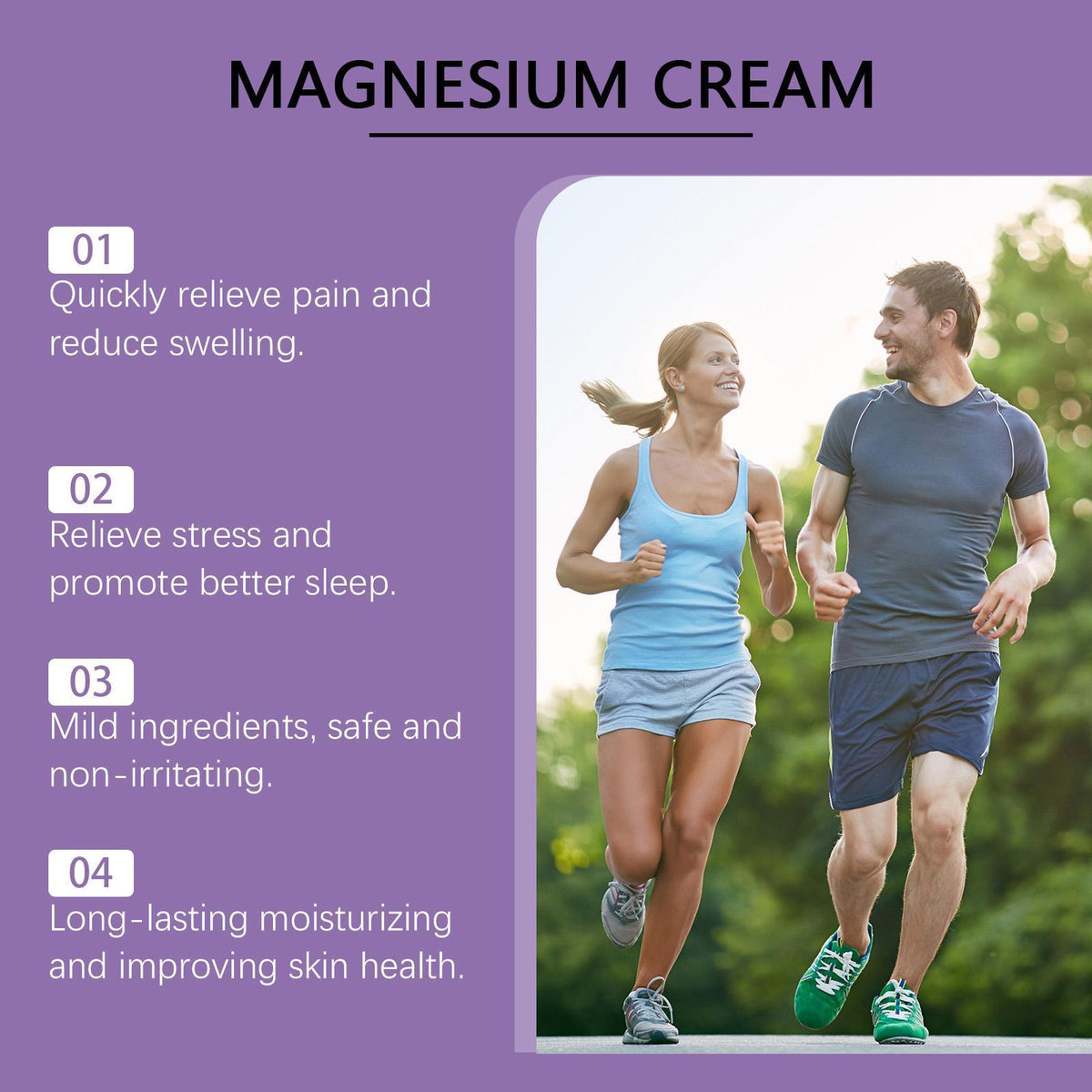 Ouhuo Magnesium Body Milk | Daily Massage Lotion for Joint & Muscle Discomfort Relief