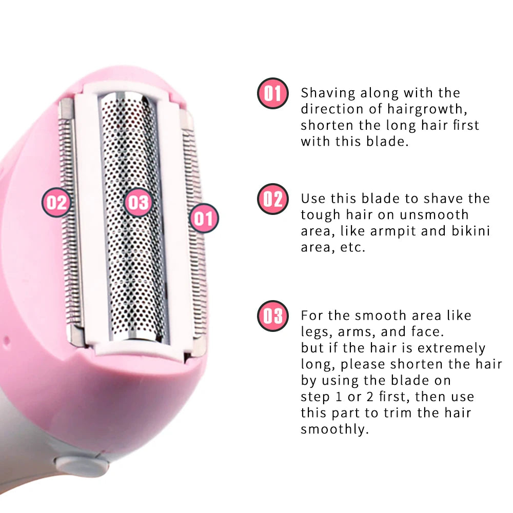 Electric Epilator For Women - Body and Bikini Trimmer