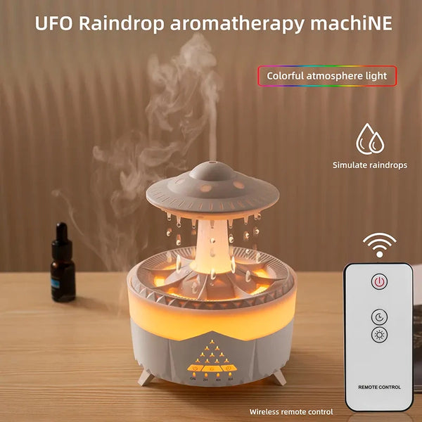 UFO Rain Cloud Humidifier - Aromatherapy & Essential Oil Diffuser - MyHabun