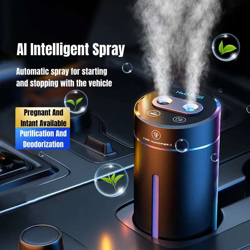 Double Spray Car Air Humidifier