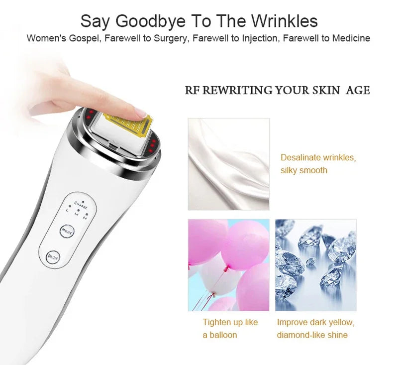 RF Radio Frequency Face Lifting Device  Dot Matrix Beauty Massager Home Wrinkle Remover Skin Tightening Facial Massage Machine