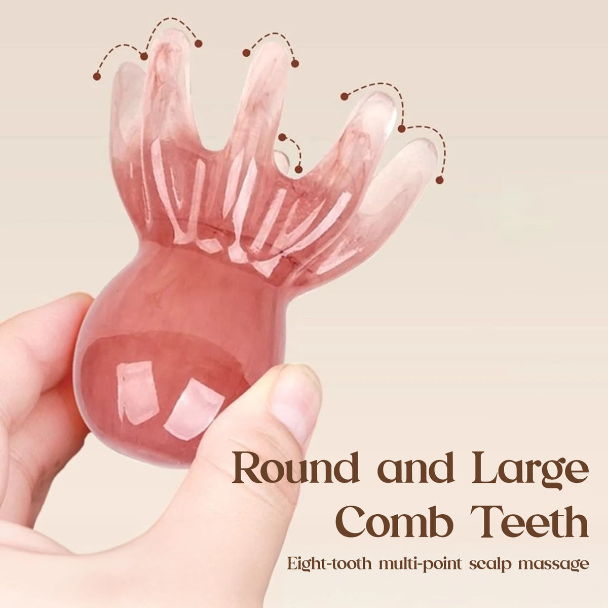Octopus Scalp Massager Comb | Acupressure & Gua Sha Tool for Stress, Headache & Hair Growth