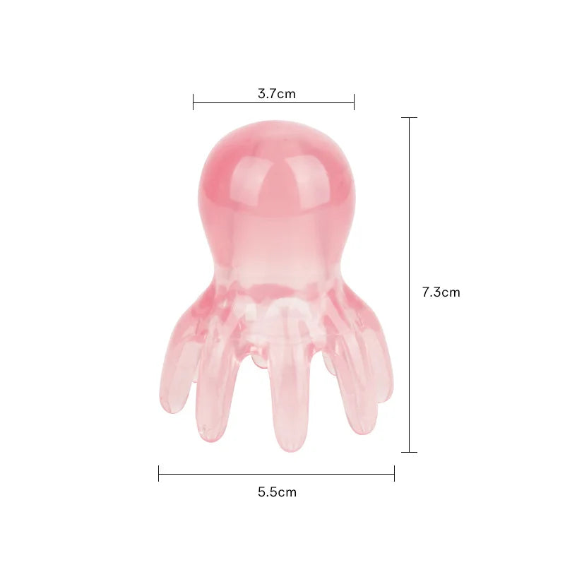 Octopus Scalp Massager Comb | Acupressure & Gua Sha Tool for Stress, Headache & Hair Growth