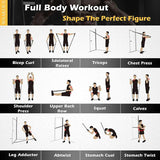 Strength Bands Set: 5-Tube Resistance for Home Workout