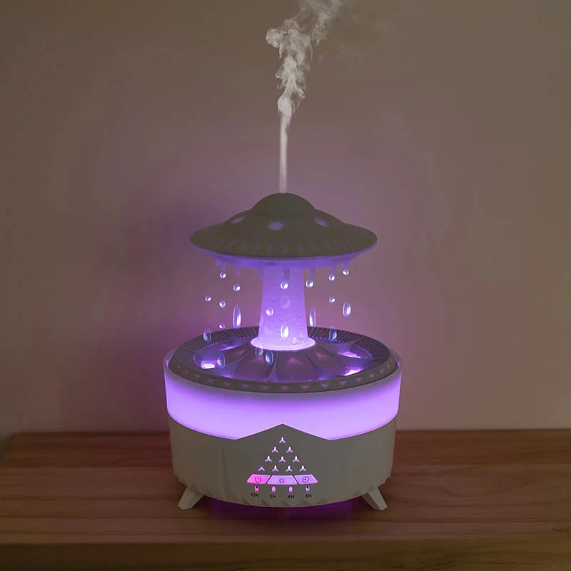 UFO Rain Cloud Humidifier - Aromatherapy & Essential Oil Diffuser - MyHabun