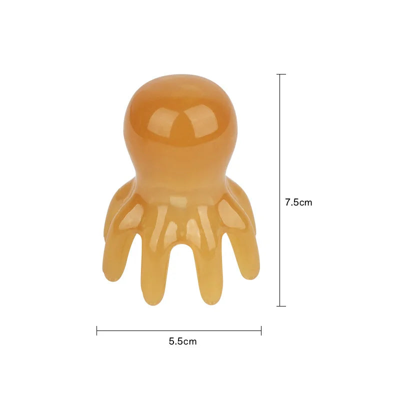 Octopus Scalp Massager Comb | Acupressure & Gua Sha Tool for Stress, Headache & Hair Growth