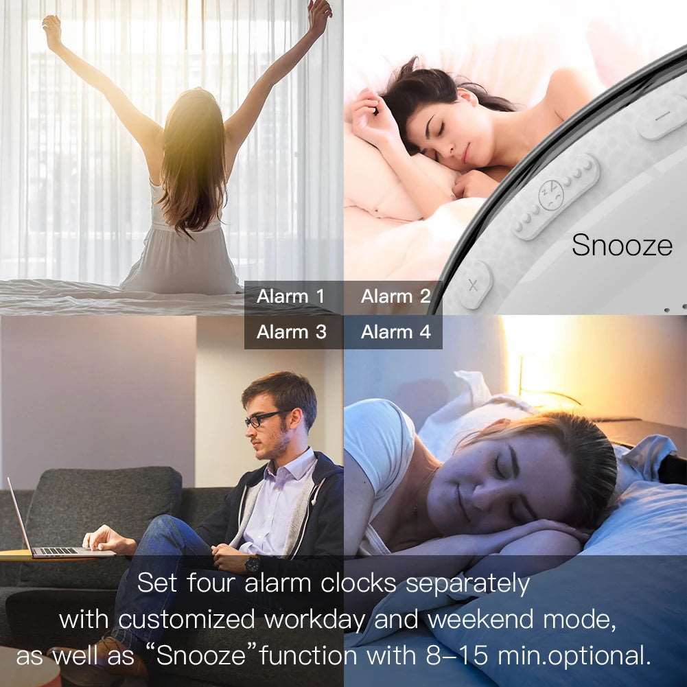 Smart Sunrise Alarm Clock with Voice Control