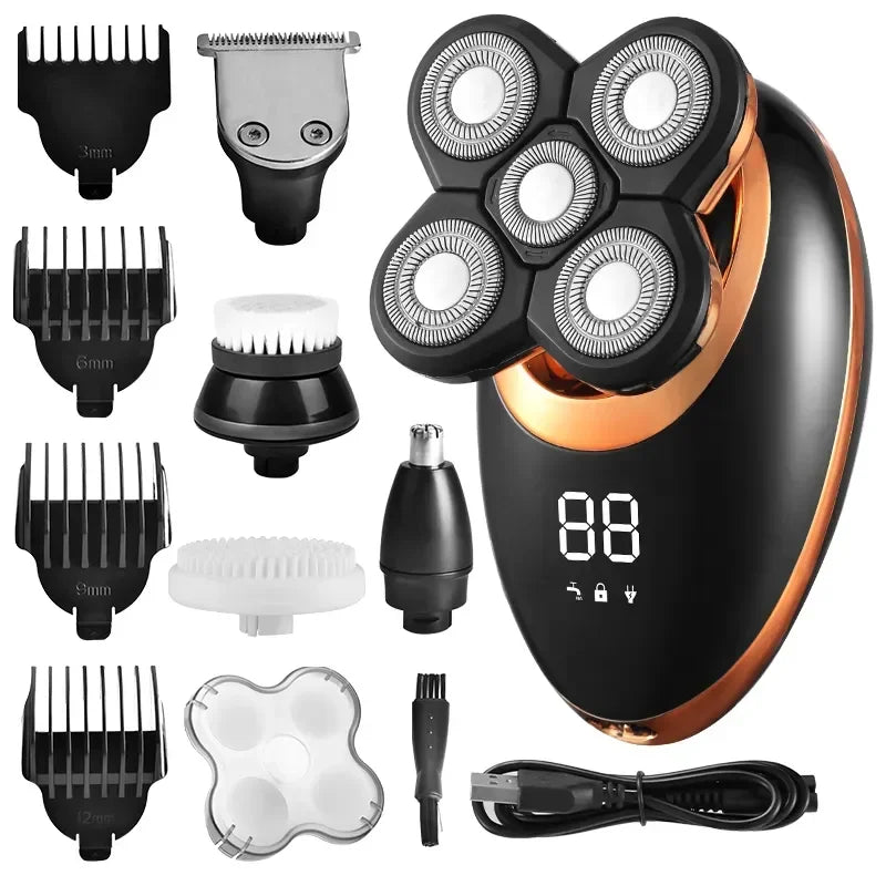 LCD Electric Shaver - Waterproof Grooming Kit - MyHabun