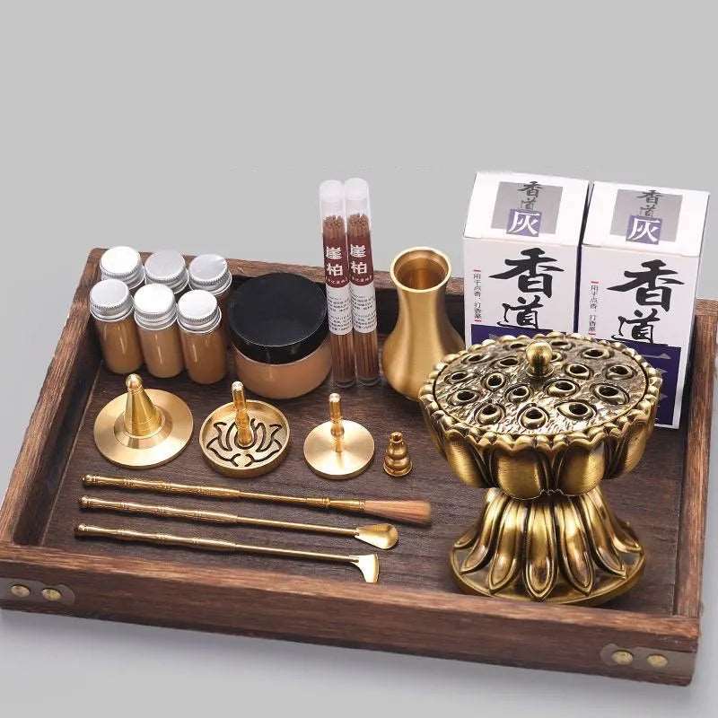 Brass Incense Burner Kit - DIY Aromatherapy Set