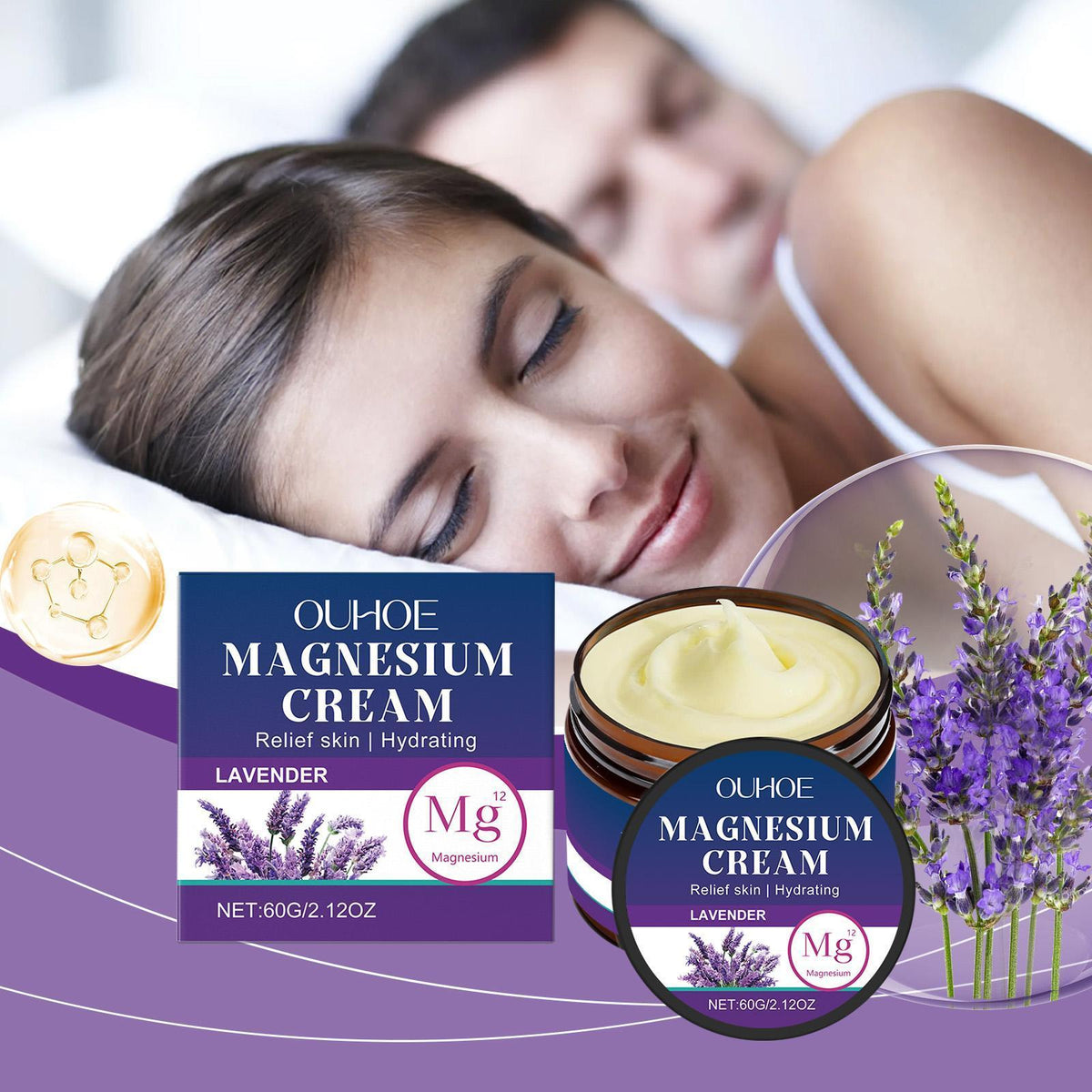 Ouhuo Magnesium Body Milk | Daily Massage Lotion for Joint & Muscle Discomfort Relief