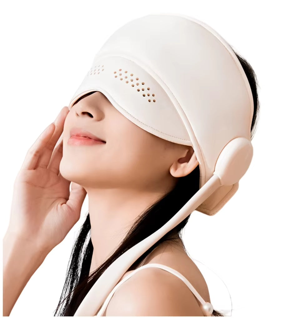 Electric Head & Eye Massager with Heat – Migraine Relief, Stress Reduction & Deep Relaxation Therapy at Home