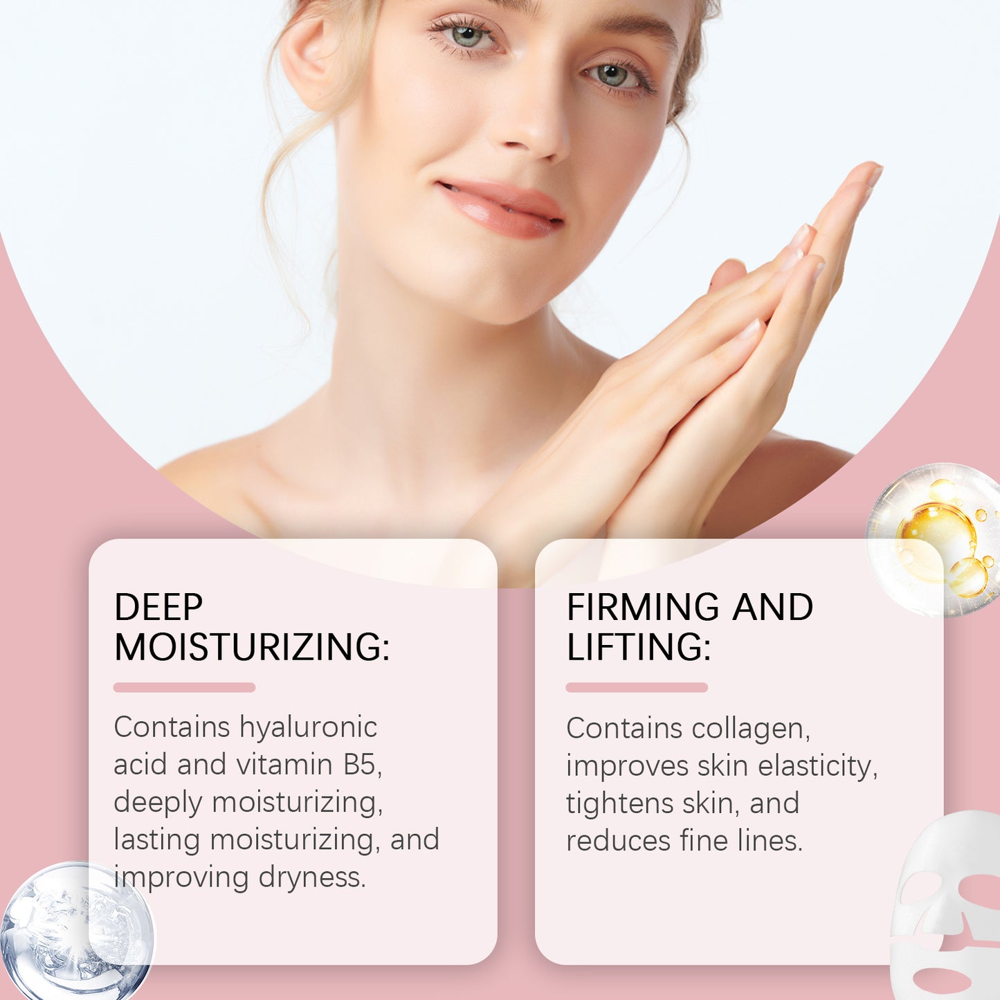 Hoygi Collagen Face Mask | 3-in-1 Deep Moisturizing, Anti-Wrinkle & Hydrating Skin Treatment